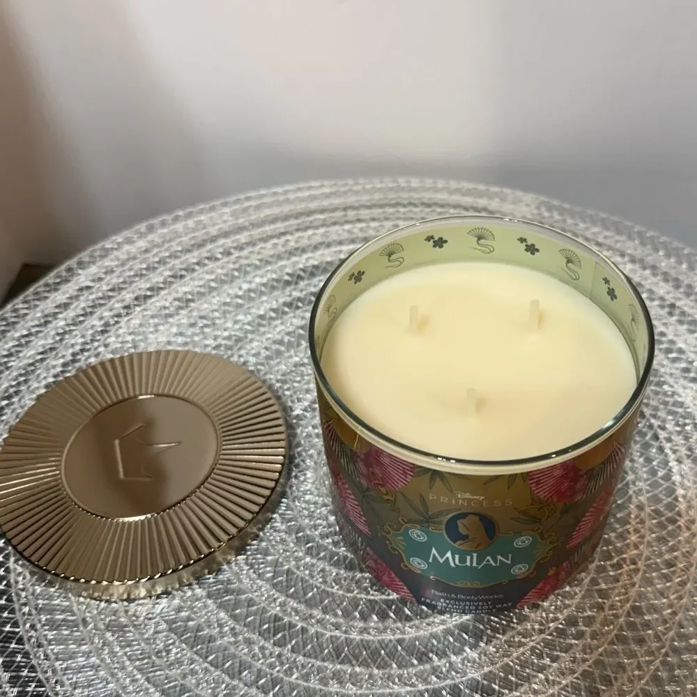 BBW Disney Mulan 3 Wick Scented Candle NWT